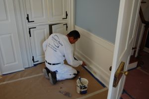 interior painting on trim